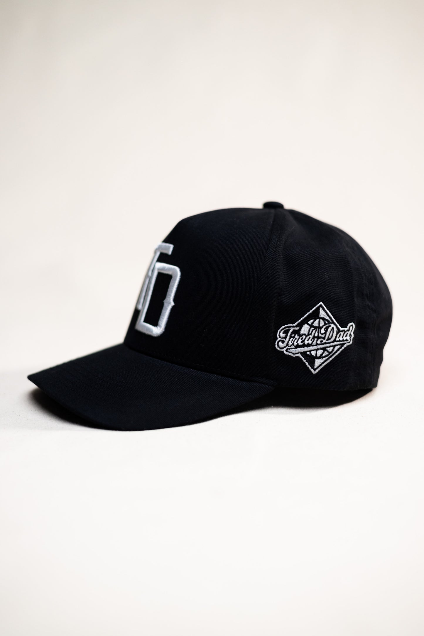 Tired Dad // TD LOGO // All Black Snapback