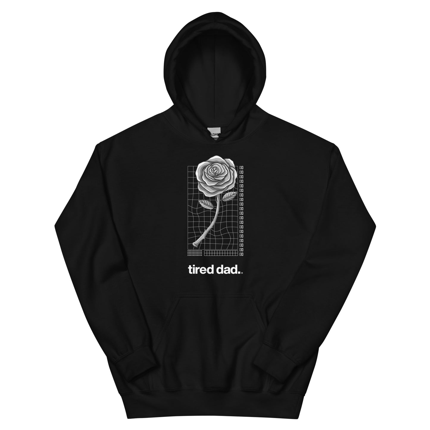 "Flowers" Tired Dad Hoodie