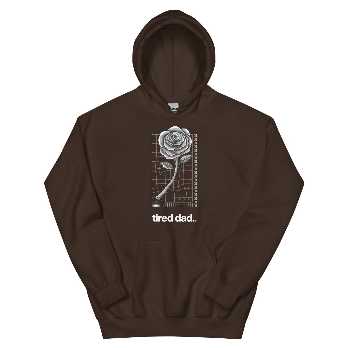 "Flowers" Tired Dad Hoodie