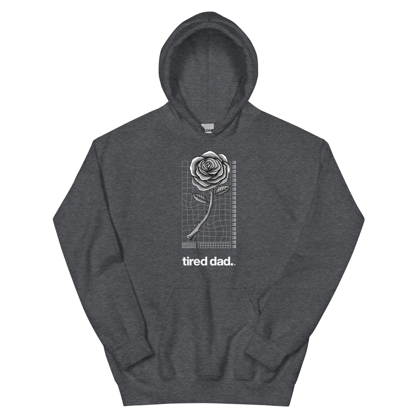 "Flowers" Tired Dad Hoodie