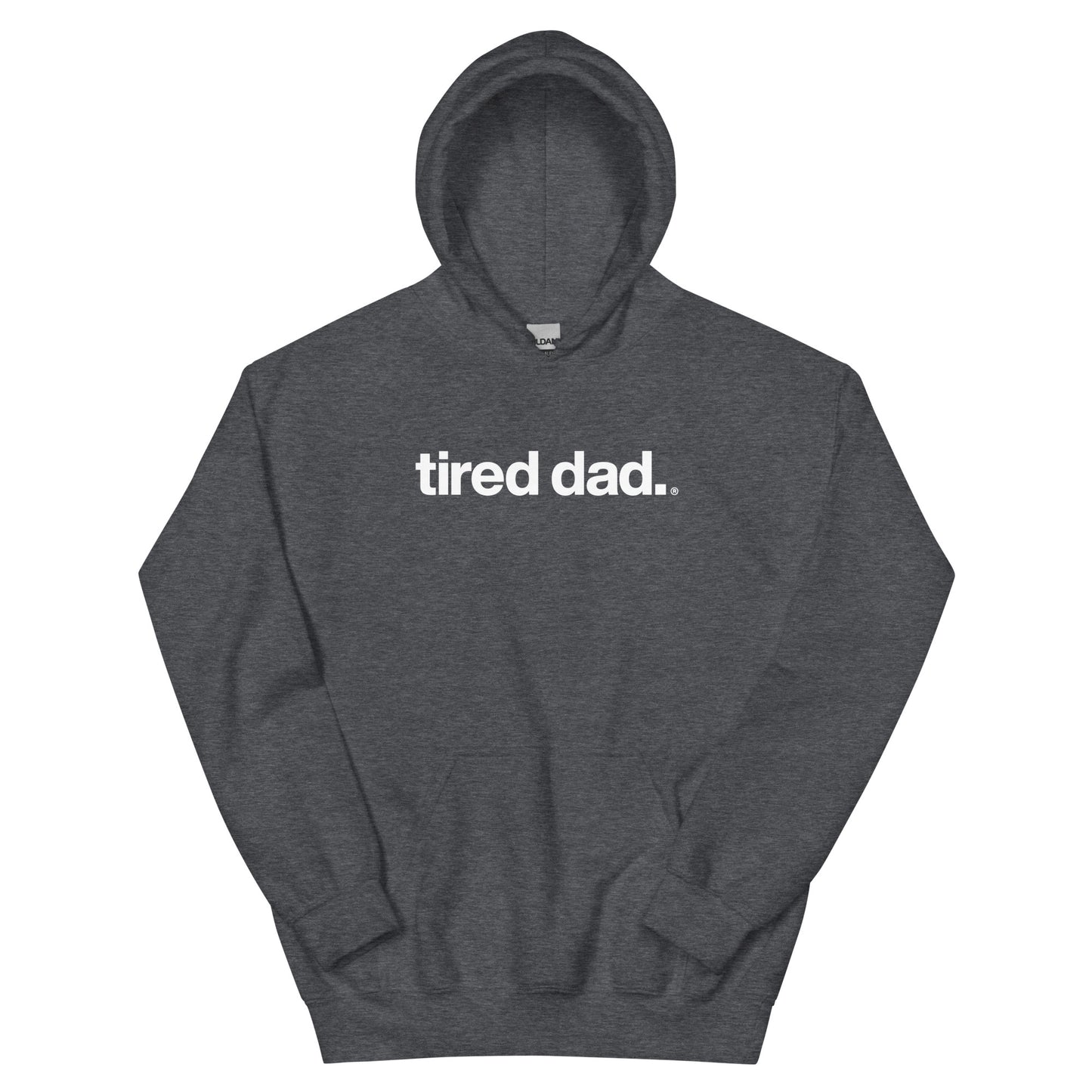 "Keep Showing Up Angel" Tired Dad Hoodie