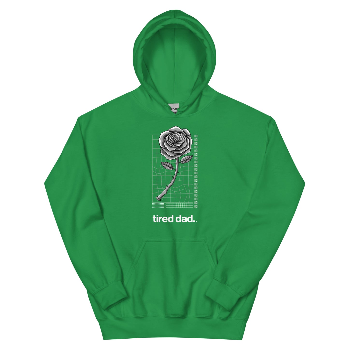 "Flowers" Tired Dad Hoodie