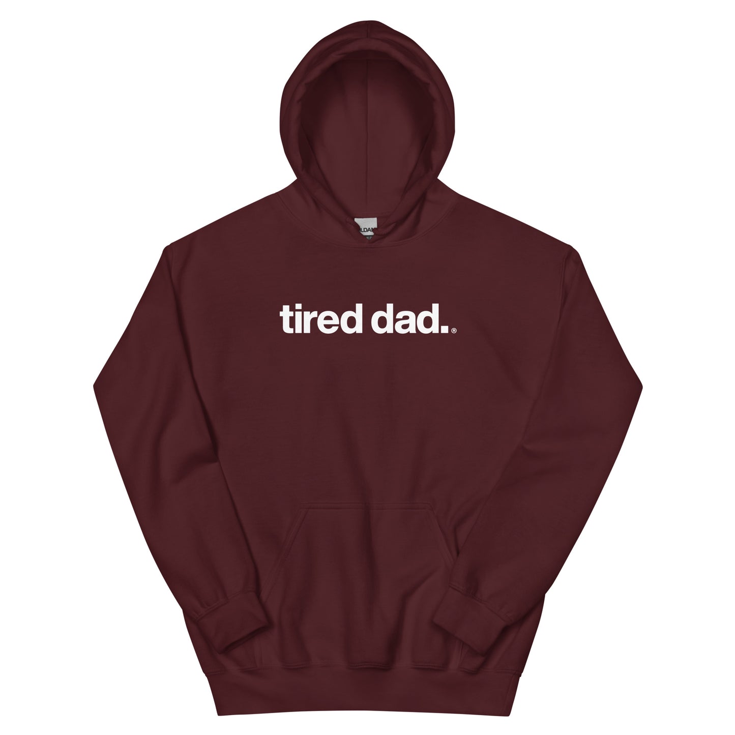 "Keep Showing Up Angel" Tired Dad Hoodie
