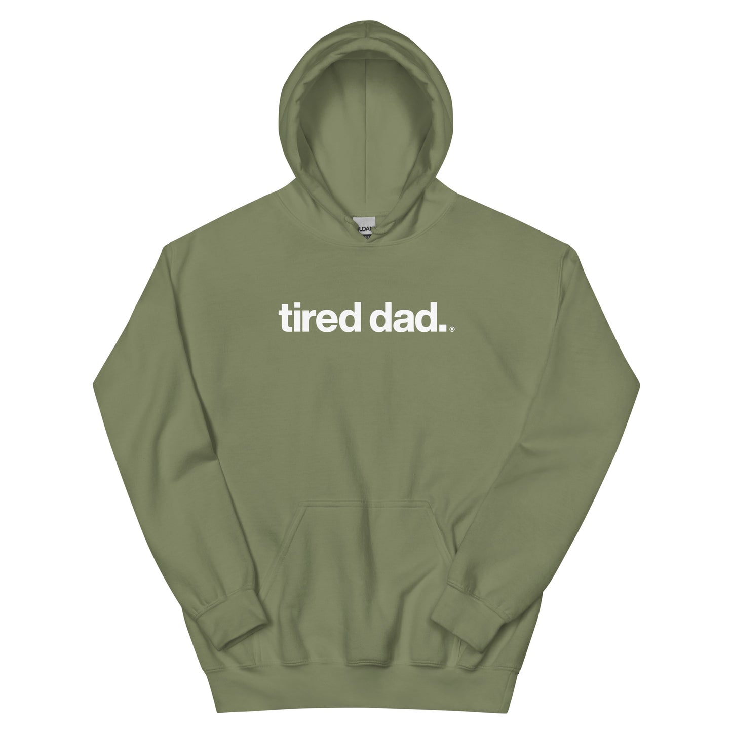 "Keep Showing Up Angel" Tired Dad Hoodie