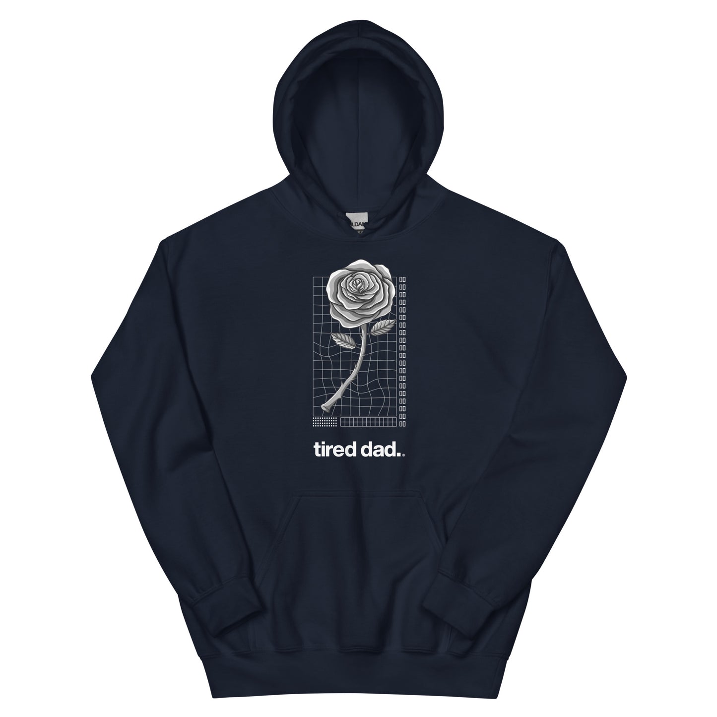 "Flowers" Tired Dad Hoodie