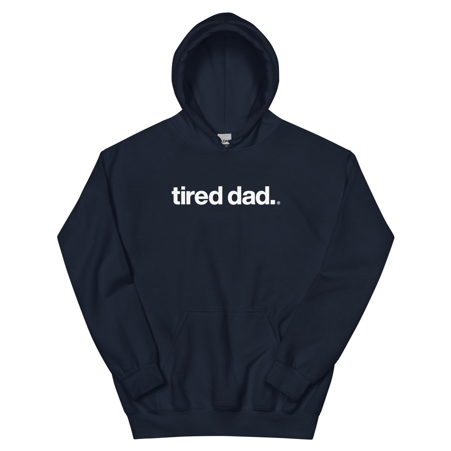 "Keep Showing Up Angel" Tired Dad Hoodie