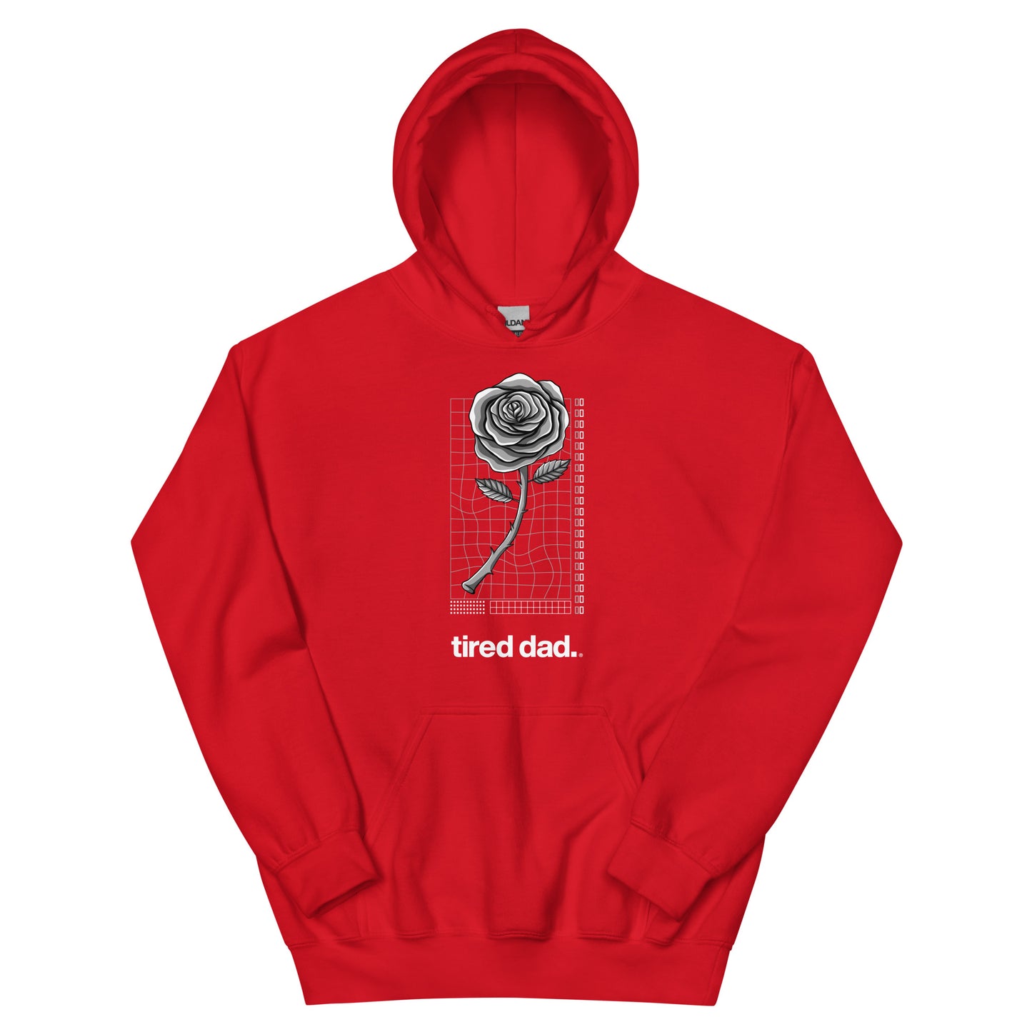 "Flowers" Tired Dad Hoodie