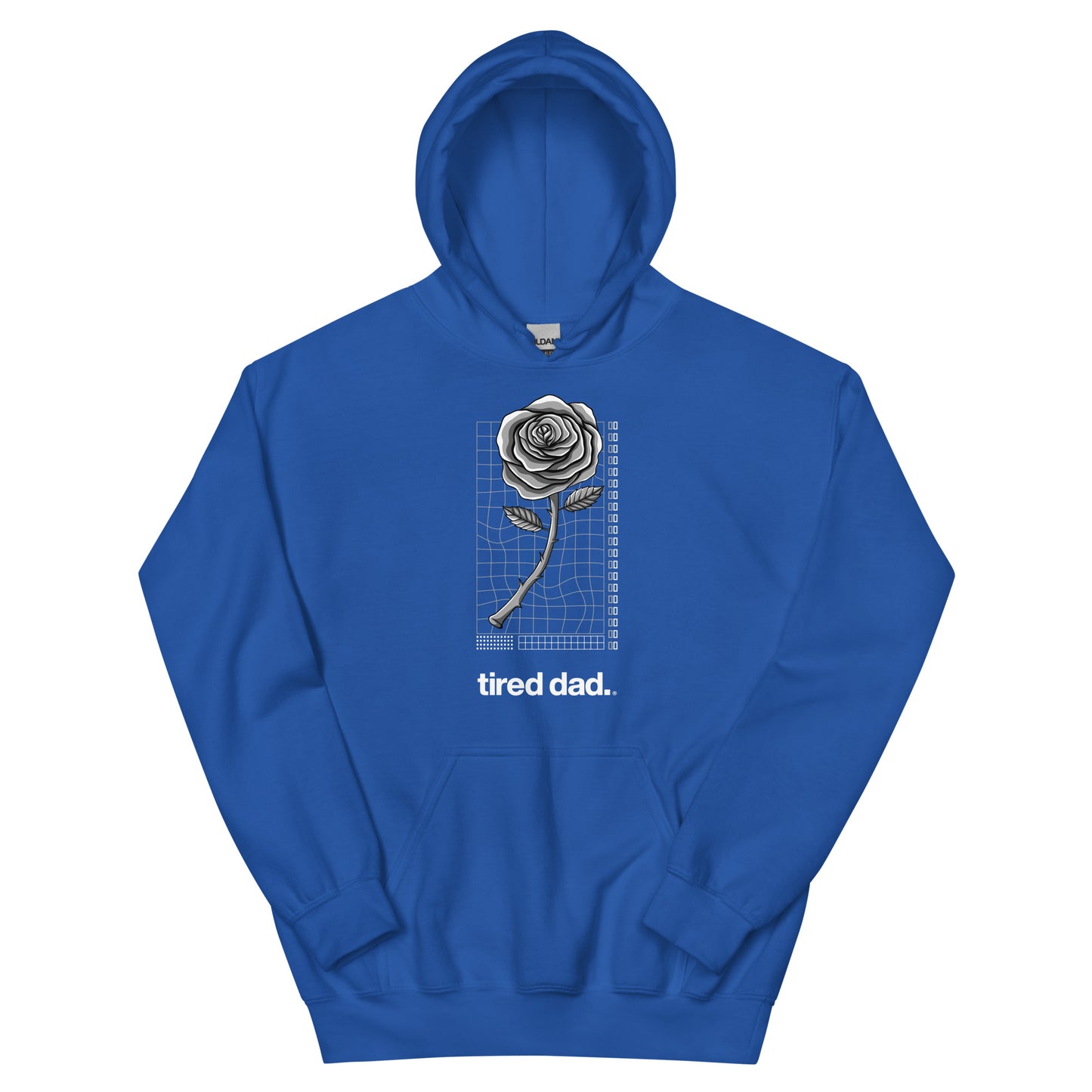 "Flowers" Tired Dad Hoodie