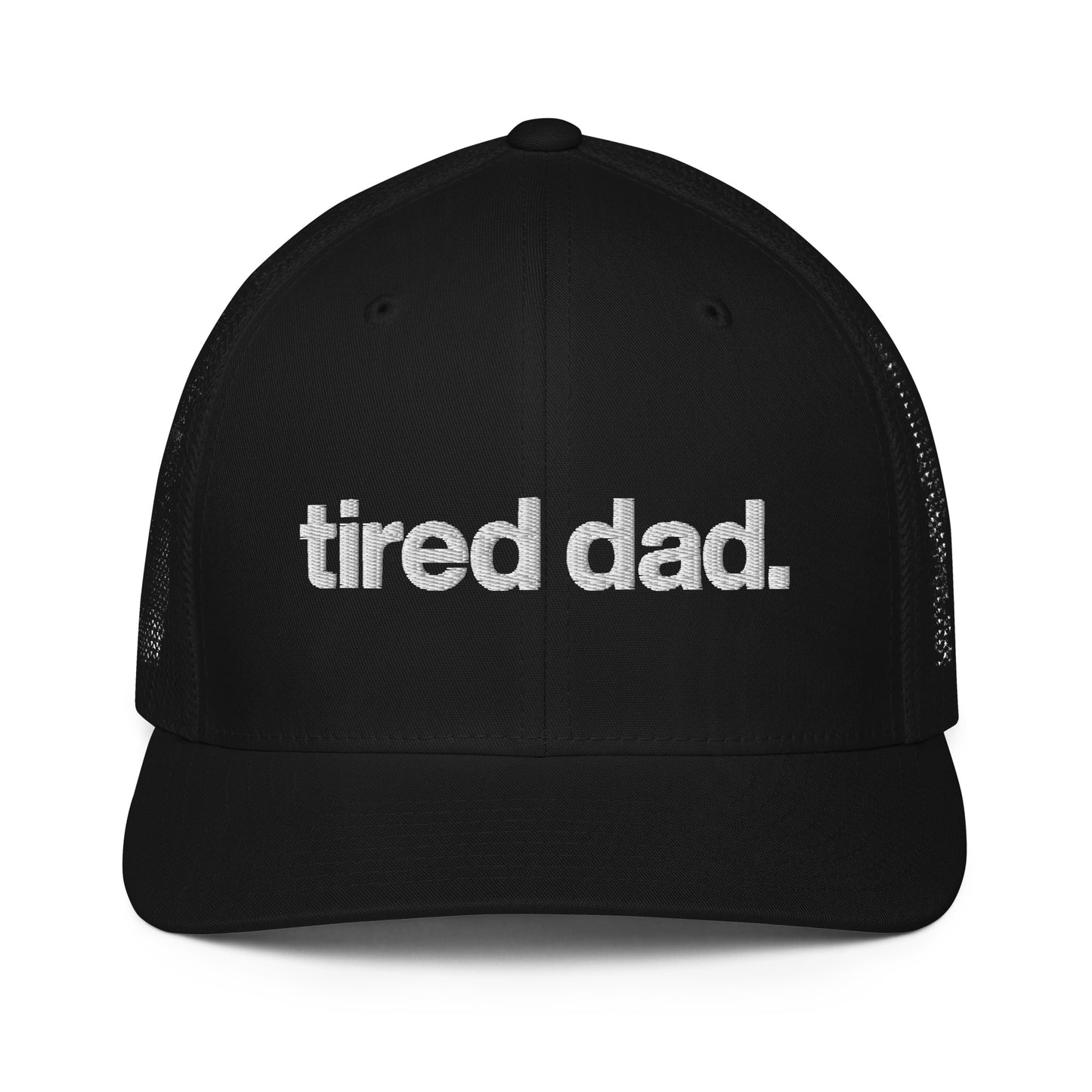tired dad. flex-fit hat