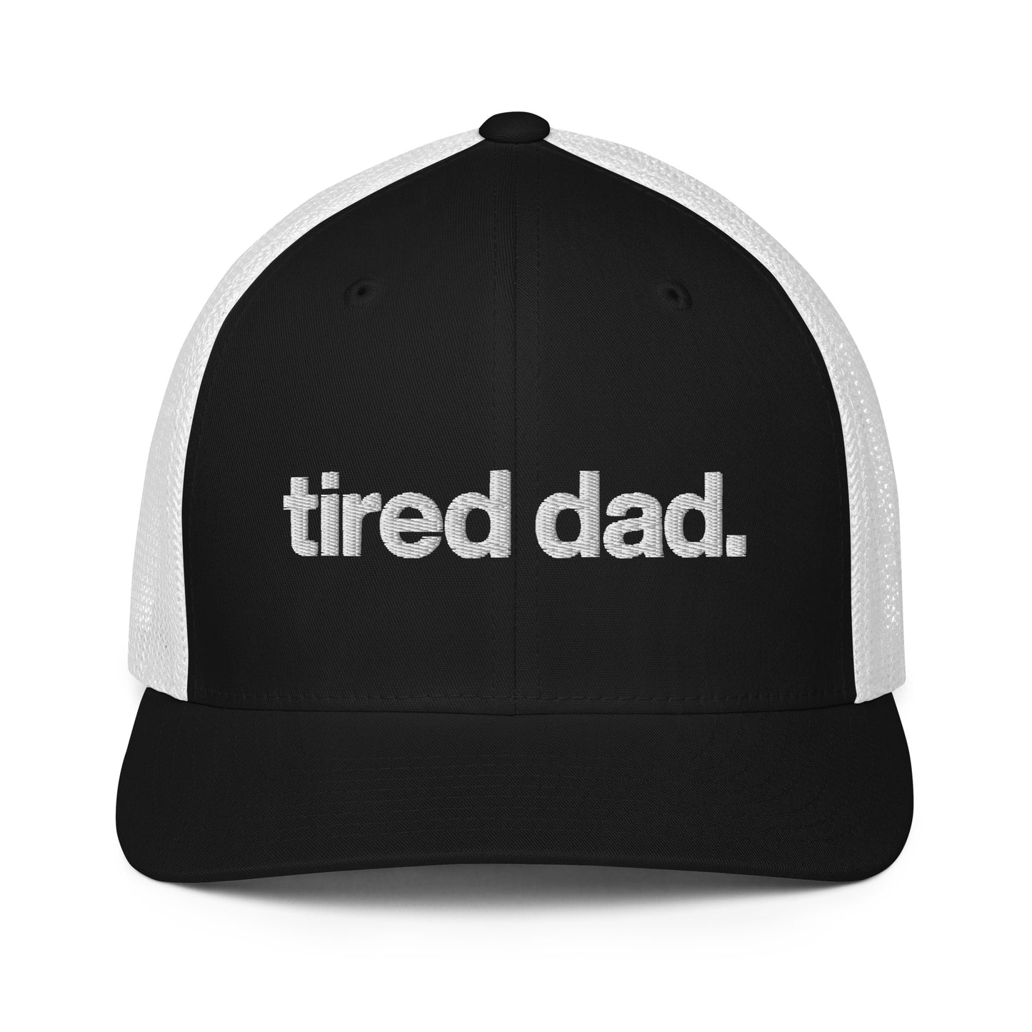 tired dad. flex-fit hat