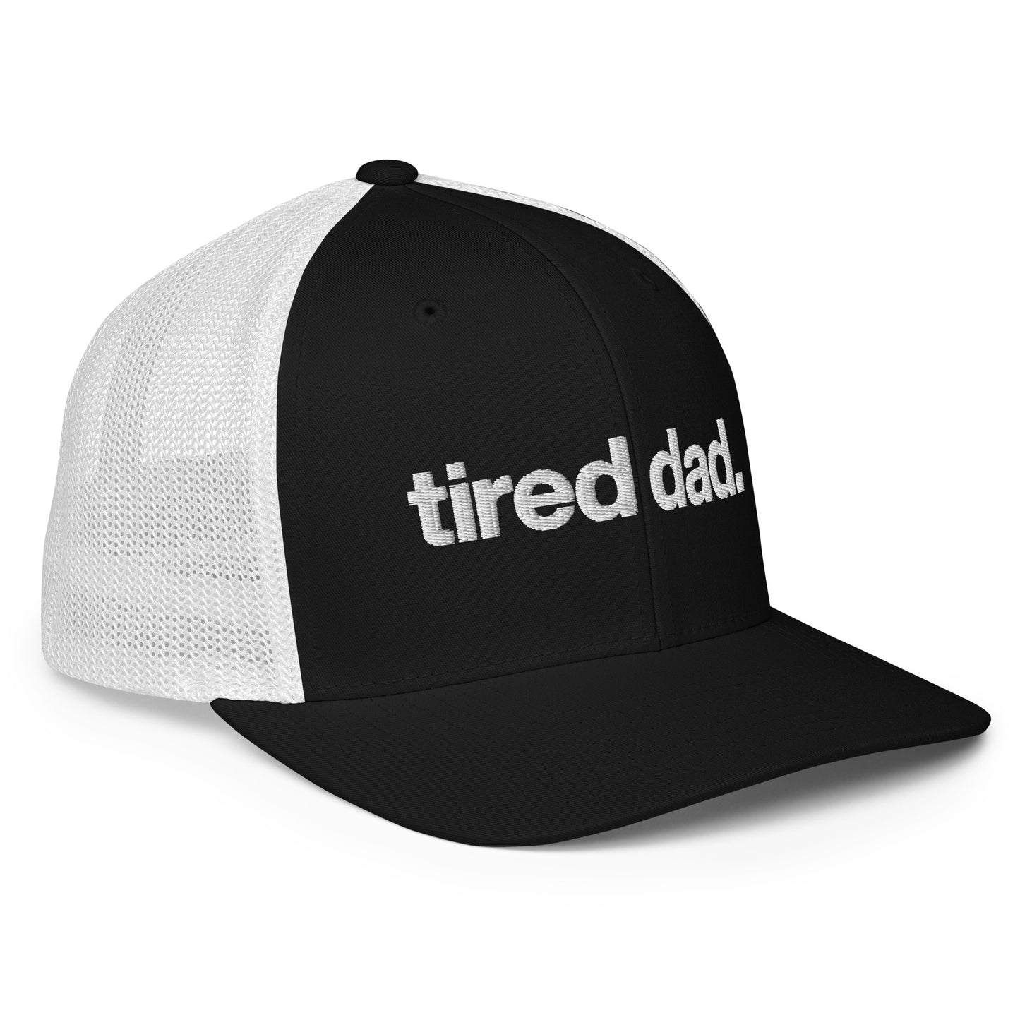 tired dad. flex-fit hat