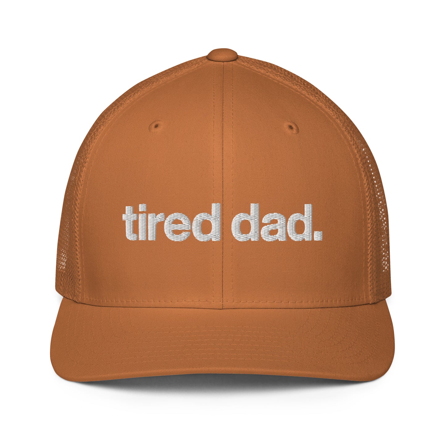 tired dad. flex-fit hat