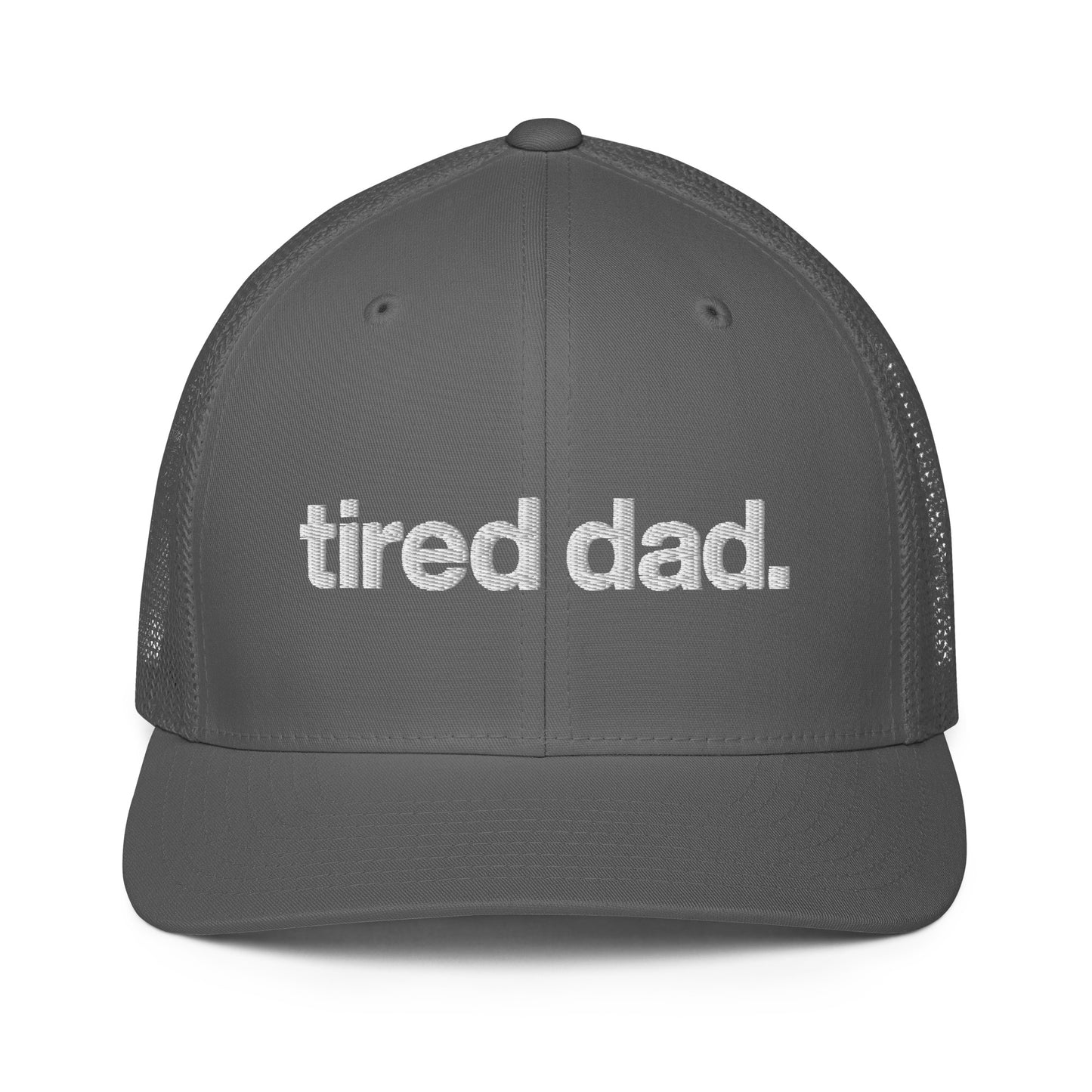 tired dad. flex-fit hat
