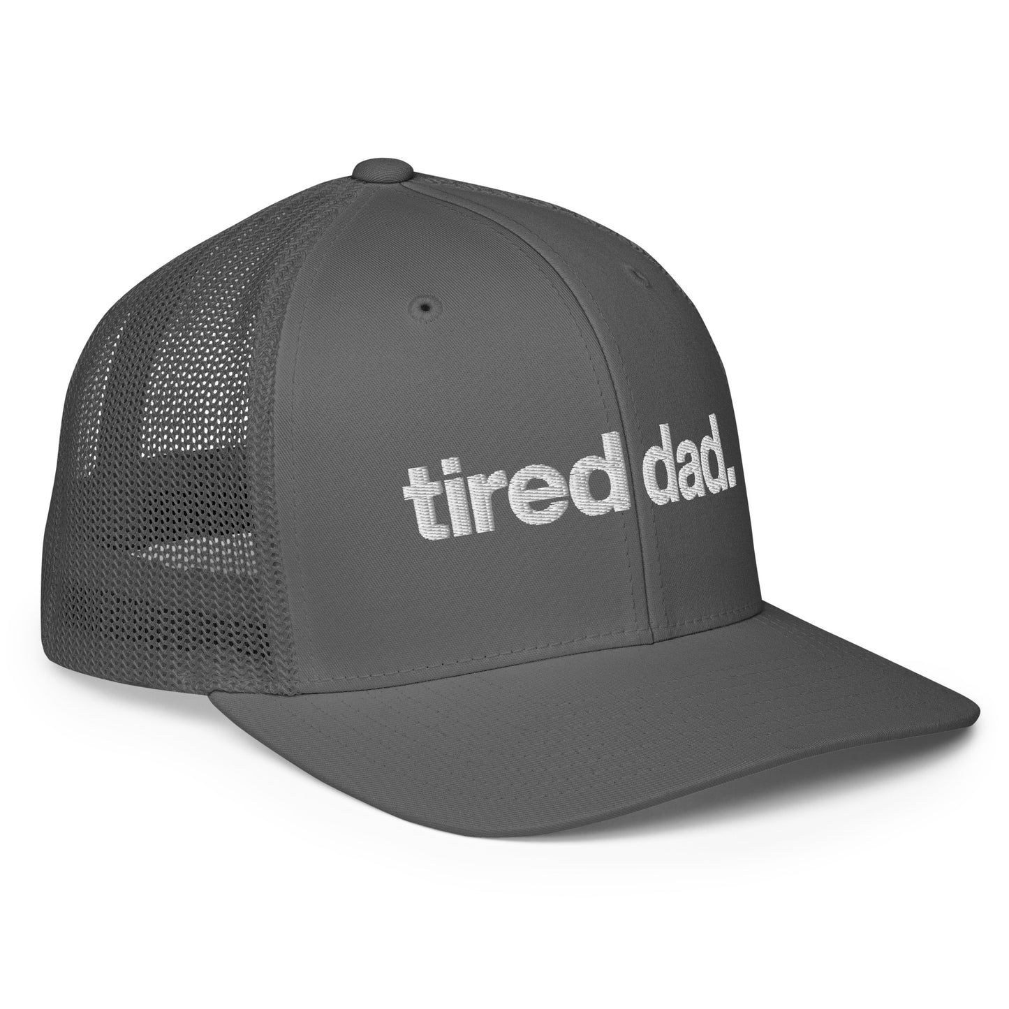 tired dad. flex-fit hat