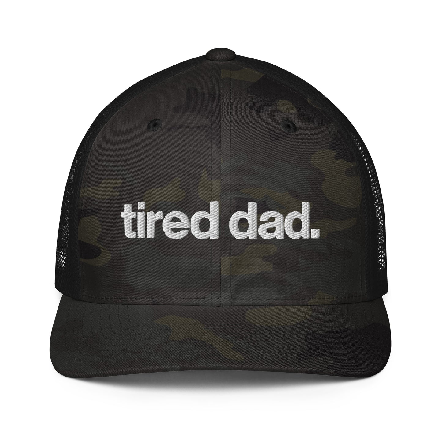 tired dad. flex-fit hat