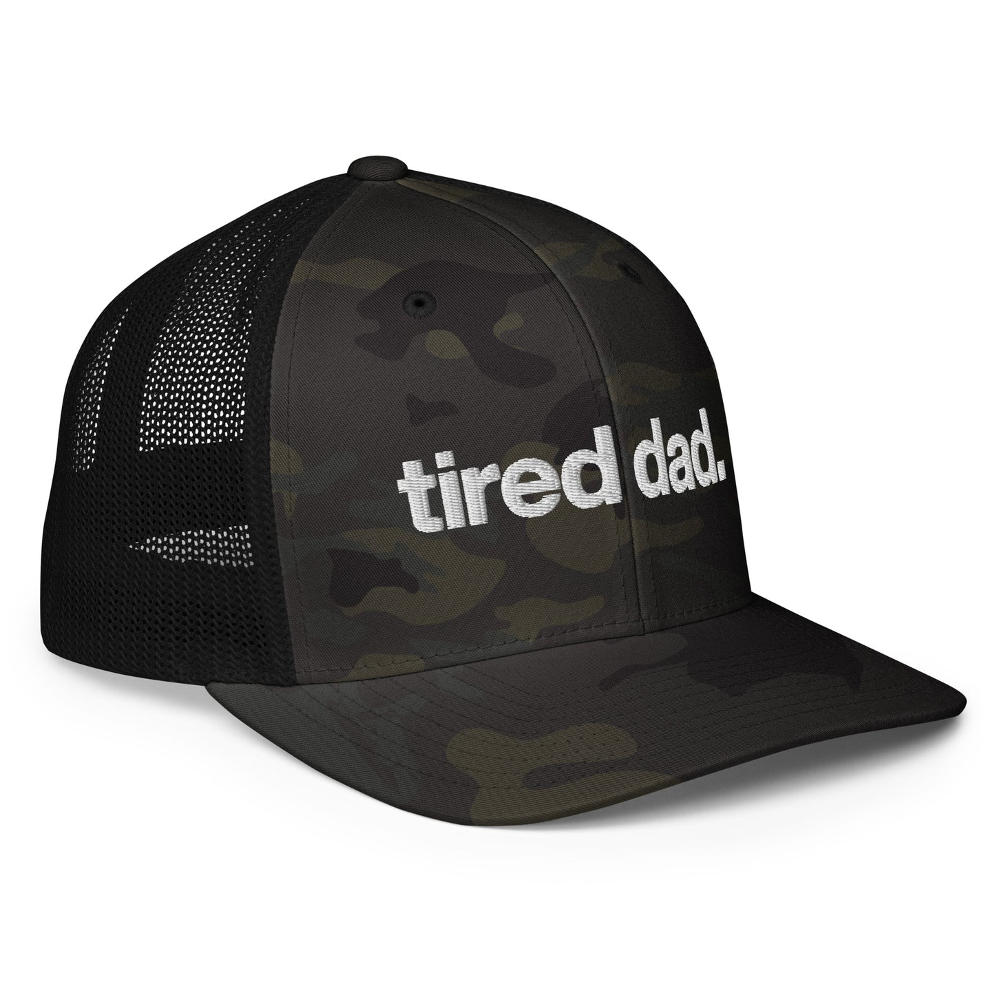 tired dad. flex-fit hat