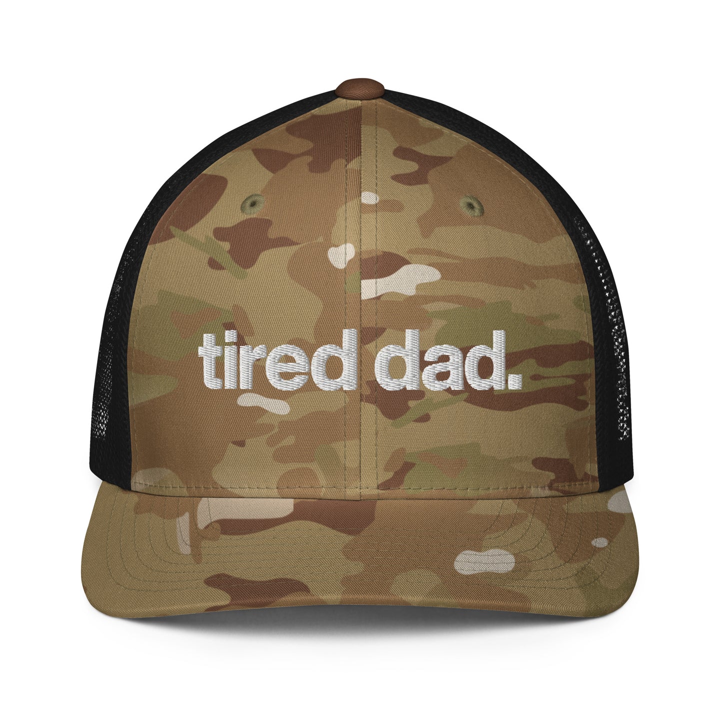 tired dad. flex-fit hat