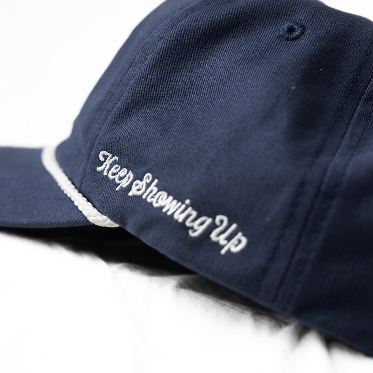 Snapback Steel Rope Tired Dad // Steel Blue // Unstructured Rope Snapback – Tired Dad.